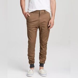 Zanerobe Men’s Dynamo Chino Jogger Pant with Knit Cuffs